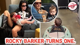 Kourtney Kardashians last son Rocky Thirteen Barker turns 1 [upl. by Yssirk]