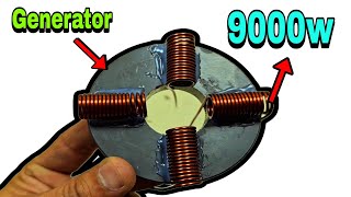 How to generate 235v 9000w free electricity use copper wire [upl. by Schweiker]