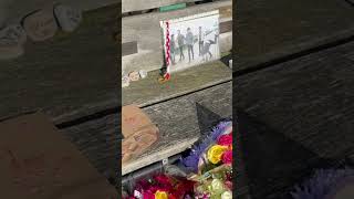 Floral tributes to Liam Payne Clevedon Pier [upl. by Rycca317]