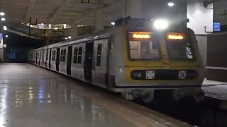 Honking Mumbai HarbourLine EMU Local Train skipping Seawoods Darave Station mumbailocaltrains [upl. by Stiles]