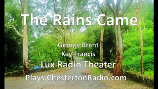 The Rains Came  George Brent  Kay Francis  Lux Radio Theater [upl. by Westley490]