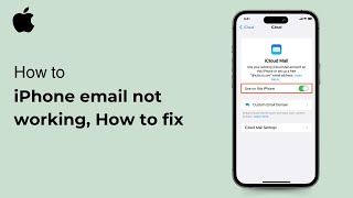 iPhone email not working How to fix  iOS  2024 [upl. by Nimrak]