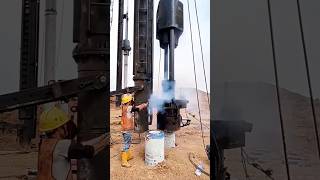 Technique of Piling Insertion by Hydraulic Machine [upl. by Tiler592]