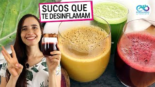 3 SUCOS QUE DESINFLAMAM SEU CORPO SUPER ANTIINFLAMATÃ“RIOS TE ENSINO OS SEGREDOS [upl. by Sukcirdor]