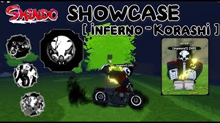 Showcase INFERNO KORASHI BLOODLINE Mais RARA DO SHINDO LIFE  Roblox [upl. by Lleynad]