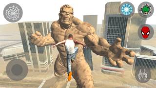 Franklin Fight Sand Hulk in Indian Bike Driving 3D  Avengers Mode [upl. by Hanima]