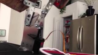 Iron man mask opening with linear actuator [upl. by Dionis]