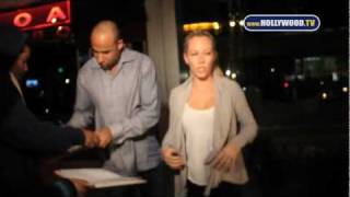 Kendra Wilkinson amp Hank Baskett at BOA Steakhouse [upl. by Rora]