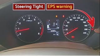 Power Steering Light ON  How to fix What to do EPS Electronic Power Steering [upl. by Oigufer70]