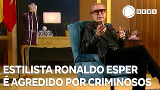 Estilista Ronaldo Esper é agredido por assaltantes em São Paulo [upl. by Oniger]