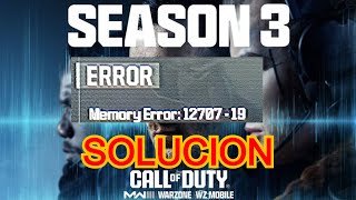 DEV ERROR 12707 SOLUCIONES FACIL  EXTRA COD MODERN WARFARE 3  WARZONE 3 [upl. by Sikram757]