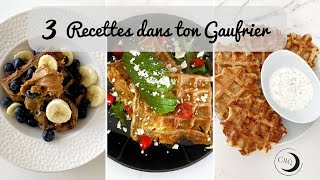 3 Idées Recettes dans ton Gaufrier facilerapide et délicieux [upl. by Lalat]