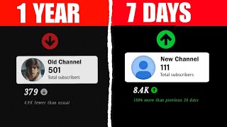 OLD vs NEW Youtube Channel in 2024 How to Grow a new youtube channel in 2024 [upl. by Keiryt465]