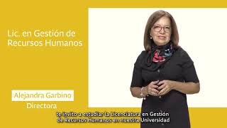 Licenciatura en Gestión de Recursos Humanos  Alejandra Garbino [upl. by Greyson435]