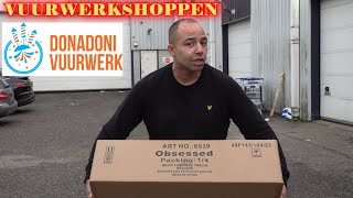 VUURWERK OPHALEN BIJ DONADONI WAT EEN SFEER [upl. by Ahseem]