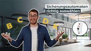 Welche Charakteristik für Sicherungsautomaten ist die richtige  Wissen in 3 Minuten [upl. by Ulani]