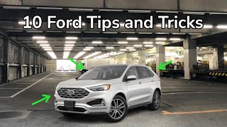 10 Ford Tips and Tricks YOU might NOT know about your Ford Edge [upl. by Amalburga721]