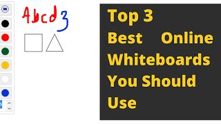 Top 3 Online Whiteboards For Online Teaching  Interactive Online Whiteboards Free [upl. by Ecnarrot]