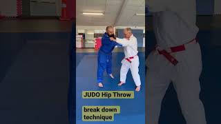 JUDO hip throw by Graeme Spinks 7dan quarter turn entry for randori use [upl. by Shermy]