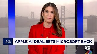 AppleOpenAI deal sets Microsoft back [upl. by Layton]