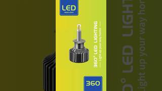 Comparison between halogen lights and LED headlights ledheadlightled360ledheadlightbulbledlights [upl. by Clementina]