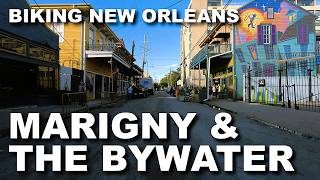 Faubourg Marigny and The Bywater  Biking New Orleans [upl. by Enileda413]