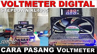 Cara pasang Volt amper meter digital dan Step Down dc XL4015 [upl. by Filler538]