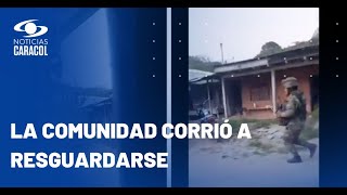 Impresionante balacera en Huila entre Ejército y disidencias fue captada en video [upl. by Bandur828]