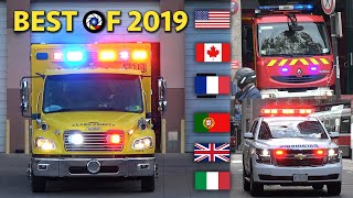 International Emergency Responses 🚨 BEST OF 2019 ⎪Police Cars Fire Engines amp Ambulances [upl. by Roosevelt]