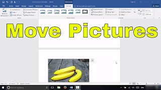 How To Move Pictures In Microsoft WordTutorial [upl. by Rafaelita]