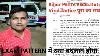 Bihar police 21391 Exam Date Declare  Bihar Police Exam Date Viral Notice biharpolice [upl. by Ainig666]