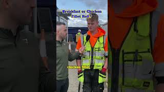 Breakfast Roll or Chicken Fillet Roll construction funny funnyvideo comedy viral shorts [upl. by Assek]