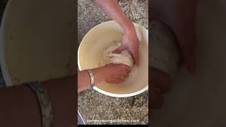 Kneading sourdough by hand [upl. by Elram]