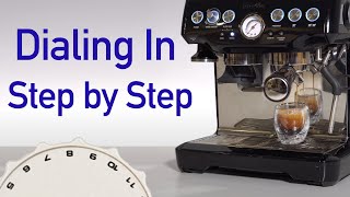 Dialing In Breville Barista Express  Dose grind yield time [upl. by Josy822]