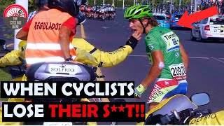 10 Times Pro Cyclists Got Angry and Lost Control  Peter Sagan Remco Evenepoel and Mark Cavendish [upl. by Notsgnal]