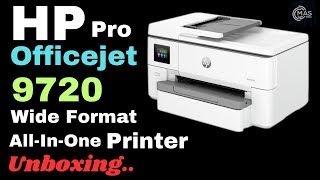 How to unbox amp set up HP OfficeJet Pro 9720 9730 Wide Format AllinOne printers  HP Support [upl. by Parik]