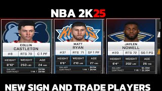 NEW UPDATE NBA 2K25 MOD ANDROID GAMEPLAY WITH NEW SIGN AND TRADE PLAYERS  UPDATED ROSTER  HD [upl. by Silrak484]