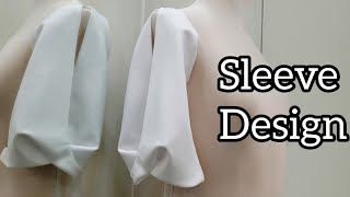 sleeve design pattern making and sewing tutorial [upl. by Ellemaj]