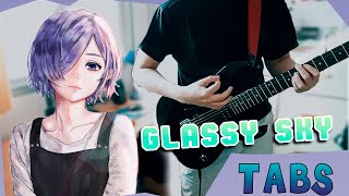 Glassy Sky  Tokyo Ghoul √A OST Guitar Cover TABS [upl. by Lefkowitz]