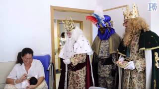 Visita de los Reyes Magos en el Horpital Universitario de Puerto Real [upl. by Caia]