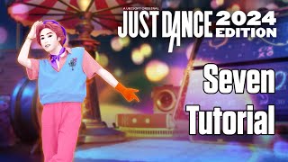 Seven  Jung Kook ft Latto  TUTORIAL  Just Dance 2024 Edition [upl. by Ellinet]