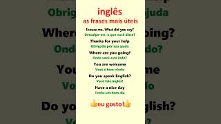 Inglês Aprenda frases mais úteis em inglês para principiantes [upl. by Keefer909]