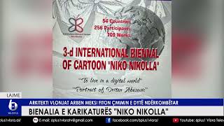 Bienalia e karikaturës quotNiko NikollaquotArkitekti vlonjat Arben Meksi fiton cmimin e dytë ndërkombëtar [upl. by Horten]