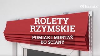 Rolety Rzymskie  Montaż do ściany [upl. by Marilyn]