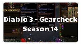 Diablo 3 Gearcheck für Season 14 [upl. by Yedrahs]