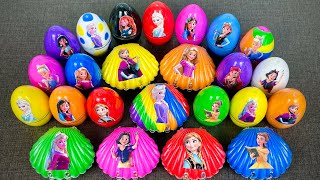 Digging Up Disney Princesses Slime Inside Dinorsaur Eggs amp Seashell  Satisfying Slime ASRM [upl. by Mirielle270]