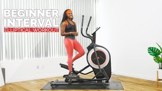 20 Minute Elliptical Interval Workout for Beginners [upl. by Pelage955]