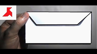 How to make a rectangular origami ENVELOPE for money from A4 paper [upl. by Naloc594]