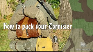 How to pack a German WW2 Tornister [upl. by Norehs]