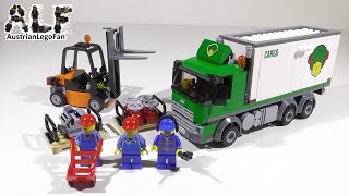 Lego City 60020 Cargo Truck  LKW mit Gabelstapler  Lego Speed Build Review [upl. by Ayin]